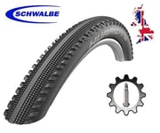 1 Schwalbe Hurricane 700 x 40c Raceguard Wired Tyre In Black + PV Tube