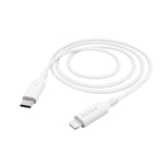 Hama USB C Lightning Charging Cable 1 Metre White 1 m White