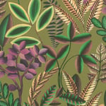 Rasch Florentine III Alice Green Wallpaper 485578 - Plants Grass Leaf Foliage