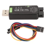 USB-TTL-muunnin FT232RL-sirun useita suojapiirejä Teollinen USB-TTL-muunnin useille järjestelmille musta