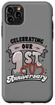 iPhone 11 Pro Max 1st Wedding Anniversary Celebrating 1 Year Matching Gift Case