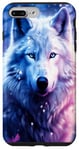 iPhone 7 Plus/8 Plus White Wolf in Fantasy Style Art| For Wolf Enthusiasts Case