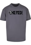 Urban Classics One Piece Jolly Roger Logo Oversize Tee (darkgrey,XXL)