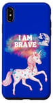 Coque pour iPhone XS Max Licorne Brave I AM BRAVE