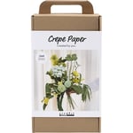 Creative - Crepe Paper, Flower Bouquet, Light Green, Dark Green, Pastel Green, White - ()