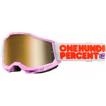 Goggles 100 - Accuri 2 spegelglas rosa one size silikonfodrad rem