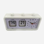 Mechanical Alarm Clock Novelty Flip Clock Desktop Digital Clock with9498