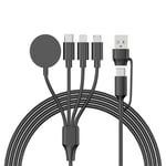 4in1 Multi USB Charger Charging Cable Cord For Apple Watch iPhone iWatch Type-C