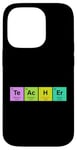 Coque pour iPhone 14 Pro STEM Cadeau Science et Chimie Éléments de chimiste pour enseignant