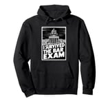 I Survived the Bar Exam, Funny Lawyer Design Pullover Hoodie