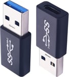 Adaptateur Usb Usb C Femelle Vers Usb 3.0 A Mâle, Haute Stabilité, Transfert De Données Haut Débit 10 Gbit/S Avec Macbook Pro, Macbook Air 2022, Huawei, Galaxy, Ipad Pro¿2 Pièces¿[YIN145643]