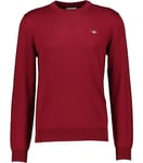 GANT Men's Ctn/Wo C-Neck Sweater, Plumped Red, XXXL