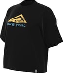 NIKE DX7896-010 W NK DF Tee SS Trail T-Shirt Femme Black Taille S