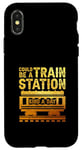 Coque pour iPhone X/XS Citation inspirante « Could Be A Train Station Kinda Day »