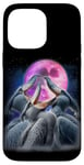 iPhone 14 Pro Max 3 Shoebill Stork Howling At The Moon Funny Shoebill Bird Case