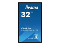 iiyama ProLite TF3239MSC-B1AG - Classe de diagonale 32" (31.5" visualisable) écran LCD rétro-éclairé par LED - signalétique numérique interactive - avec écran tactile 1920 x 1080 - éclairage...