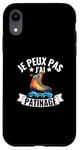 Coque pour iPhone XR Je Peux Pas J'ai Patinage Artistique Patin A Glace Humour