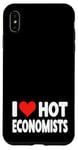 Coque pour iPhone XS Max I Love Hot Economists Heart – Husband Micro Marco Economics