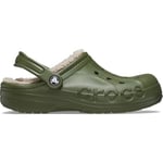 Crocs Baya Lined Clog Army Green/Multi Size 12 UK Men