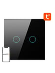 Avatto Smart Light Switch ZigBee ZTS02-EU-B2 2 Way TUYA (black)