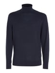 Calvin Klein Superior Wool Turtle Neck Marinblå