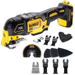 Dewalt DCS355N 18V XR Brushless Oscillating Multitool Body Only With 5 Piece Set