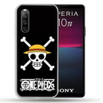 Coque pour Sony Xperia 10 IV (4) Manga One Piece Tete de Mort