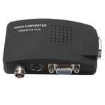 BNC Svideo To VGA HD Converter Adapter For Computer PC Monitor UK EU Plug Hot