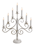 Pixie Design - Ljusstake Smide - Adventsljusstake - Vit