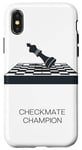 Coque pour iPhone X/XS Champion d'échecs pour les amateurs de jeu