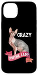 Coque pour iPhone 14 Plus Crazy Sphynx Lady Sphinx Cat Lovers Race Chat