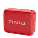 Aiwa BS-200RD Enceinte sans Fil Portable Bluetooth, stéréo sans Fil, imperméable, Couleur Rouge
