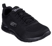 Skechers Homme Track Leshur Basket, Maille synthétique Noire, 41 EU