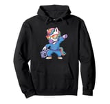 Unicorn in the 80s with Cassette Recorder Pullover Hoodie