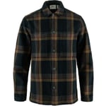 Fjällräven Fjällräven Singi Flannel Overshirt M - Dark Navy-wood Brown - Herr - L- Naturkompaniet