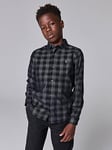 smALLSAINTS All Saints Boys Eastburn Shirt - Black/White, Black/White, Size 11-12 Years