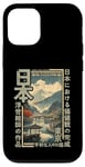 Coque pour iPhone 12/12 Pro Anime traditionnel japonais sur bois ancien village Ukiyo-e