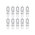 Ampoules Halogènes G4, Lampe de Base à Broche Halogène G4 12V 20W, 2800K Blanc Chaud Gradable G4 Lampe à Capsule Transparente Lot de 10 [Classe