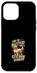 Coque pour iPhone 12 Pro Max Golden Retriever Chien Race Golden Retriever