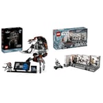 LEGO Star Wars Droideka Set, Collectible Droid Model Kit for Adults to Build, Home Officé Décor & Star Wars Boarding the Tantive IV Set, A New Hope Buildable Toy for 8 Plus Year Old Boys, Girls