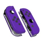 eXtremeRate Soft Touch Grip Purple Joy con Handheld Controller Housing with Full Set Buttons, DIY Replacement Shell Case for Nintendo Switch Joycon & Switch OLED Joy con – Console Shell NOT Included