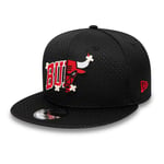 New Era Chicago Bulls NBA 9FIFTY Half Stitch Baseball Cap Hat Black - S/M - NEW