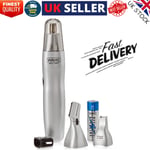 ALL IN ONE NOSE EAR NECK NASAL EYEBROW SIDEBURNS HAIR TRIMMER CLIPPER REMOVER UK