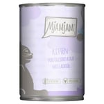 Ekonomipack: MjAMjAM Kitten 24 x 400 g  - Utsökt kalvkött med laxolja