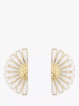 Georg Jensen Daisy Half Floral Stud Earrings, Gold