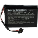 Vhbw - Batterie remplacement pour Mio BP-DG500-11/1500 mx pour gps compteur de vélo (2200mAh, 3,7V, Li-ion)