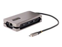 StarTech.com USB-C Multiport Adapter, 4K 60Hz HDMI 2.0b, HDR, USB 3.2 Gen 2 10Gbps Hub (2xUSB-C, 1xUSB-A), 100W PD Pass-Through, Mini Travel Dock, 12/30cm Cable, Laptop Docking Station - Dockningsstation - USB-C 3.2 Gen 2 / Thunderbolt 3 / Thunderbolt 4 - HDMI - 1GbE - 15 Watt
