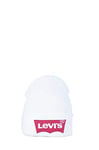 Levi's Men's Oversized Batwing Beanie, White (Noir Regular White 51), One (Size: UN)