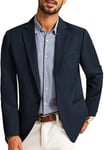 PJ PAUL JONES Blazer décontracté pour homme - Vestes de sport - Un bouton, bleu marine, L