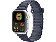 Dux Ducis Dux Ducis Armband (Armor Version) Apple Watch Se, 8, 7, 6, 5, 4, 3, 2, 1 (41, 40, 38 Mm) Magnetiskt Silikonarmband Blå